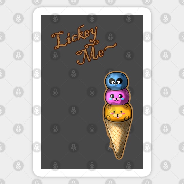 LickeyMe IceCreamWaffle Sticker by LinYue